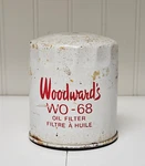 Vintage Canadian Woodward's Used Oil Filter - Vancouver Store. Fixed Price $20.00.