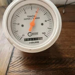 Gaffrig Boat Tachometer Gauge 3/8 Inch White. Fixed Price $140.00.