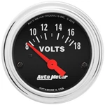 Autometer 2592 Traditional Chrome Electric Voltmeter Gauge. Fixed Price $69.17.