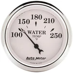 Autometer 1638 Old-tyme White Water Temperature Gauge, 2-1/16", 250 F, Electric. Fixed Price $66.89.