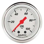 Autometer 1321 Arctic White, Oil Pressure Gauge 2-1/16 In.. Fixed Price $89.99.