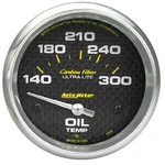 Autometer 4848 Carbon Fiber Oil Temperature Gauge, 2-5/8", 140-300 F, Electric. Fixed Price $129.88.