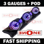 Universal Fit Triple Pod + 4 Led Color Boost Air/fuel Volt Gauges. Fixed Price $146.99.
