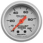 Autometer Ultra-lite 52MM 0-100 Psi Mechanical Exhaust Pressure Gauge. Fixed Price $165.72.