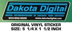 Dakota Digital Instrumentation - Original Vinyl Decal Sticker. Fixed Price $5.11.