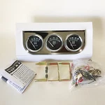 Mooneyes Classic 3 Gauge Set With Chrome Under Dash Panel - Mechanical. Fixed Price $115.00.