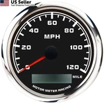 Motor Meter Racing W Pro Series 3-3/8" Gps 120 Mph 85MM, Black. Fixed Price $92.35.