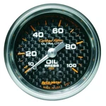 Autometer Carbon Fiber 52MM 100 Psi Mechanical Oil Pressure Gauge. Fixed Price $85.40.