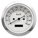 Motor Racing Classic 85MM 3-3/8" Electrical Speedometer Odometer 220 Kmh. Fixed Price $59.37.