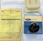 Nos 1965 1966 Ford Mustang Oil Pressure Gauge, W/ Receipt From 1979, Orig Box. Fixed Price $125.00.