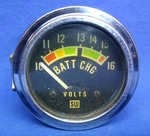Vintage 1960S Stewart Warner Battery Charge Volts Gauge 2-1/16" Usa Made. Fixed Price $59.99.