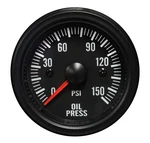 Electrical Oil Pressure Gauge 52MM Clear Lens White Led. Fixed Price $46.00.