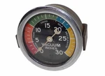 Vintage Stewart Warner Vacuum Gauge Curved Lens Crescent Needle Color Dial Works. Fixed Price $425.00.