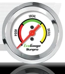 Fuel Economy Gauge Sunpro CP8221, Chrome Bezel, 2", Backlit, Incl. Tube+fittings. Fixed Price $5.99.