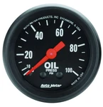 Autometer 2604 Z-series Oil Pressure Gauge, 2-1/16", 100 Psi, Mechanical. Fixed Price $97.39.
