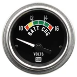 Stewart Warner Deluxe Electrical Voltmeter Gauge 1/16 Dia Black Face 82309. Fixed Price $71.99.