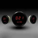 Intellitronix Red Led Digital Oil Temp Gauge - Black Faceplate With Bezel. Fixed Price $93.97.