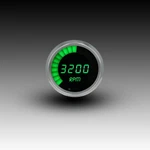 Intellitronix Green Led (bar) Tachometer Gauge - Black Faceplate / Chrome Bezel. Fixed Price $160.30.
