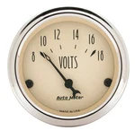 Autometer 1891 Antique Beige Voltmeter 2-1/16", 18V, Electric. Fixed Price $61.03.