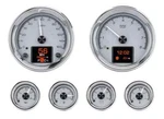 Dakota Digital 6-PIECE Round Silver Analog Universal Gauge Kit HDX-2024-S. Fixed Price $1543.75.