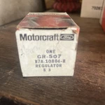 Nos Ford Genuine Motorcraft Voltage Regulator GR-507 B7A-10804-B. Fixed Price $24.95.