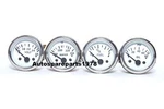 2" / 52MM Electrical Oil Pressure , Temperature Volt Fuel Gauge White Face. Fixed Price $23.90.