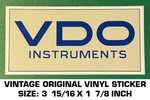 Vdo Instruments Vintage Original Vinyl Decal Sticker Drag Racing-performance. Fixed Price $5.13.