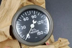 Nos Stewart Warner Olive Green Face Curved Glass/tulip Needle Oil Pressure Gauge. Fixed Price $94.99.