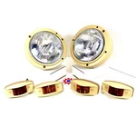 Set Of Lights W/686-TAN HOUSINGS&24V Bulbs Hummer M35 M939 Etc.. Fixed Price $222.00.