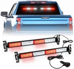 2-PACK 17.7" Led Emergency Strobe Light Bar Traffic Advisor Red/white Hazards. Fixed Price $29.21.