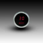 Intellitronix Red Led 0-30 Psi Boost 2 1/16" Gauge Black Chrome Bezel. Fixed Price $136.11.