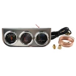 2'' 52MM Chrome Car Triple Gauge Set Kit Amp Meter Water Temp Oil Pressure 3IN1. Fixed Price $22.22.