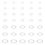 About 700PCS 310MM Sizes Oval Jumps Rings 1824 Gauge Close But Unsoldered Conn. Fixed Price $14.92.
