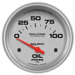 Autometer Ultra-lite Electrical Oil Pressure Gauge 5/8" Dia Silver Face 4427. Fixed Price $127.98.