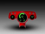1957 Bel Air Direct Replacement Gauge Cluster, Green Leds, Made In Usa. Fixed Price $461.91.