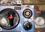 Delta RP2389 Shower Trim Kit Matte Black, Clear Knob Handle, Genuine Parts. Fixed Price $74.00.