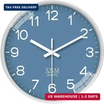Xnm Modern Blue Wall Clocks Battery Operated 10 Inch Classic Analog For Ho. Fixed Price $23.44.