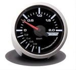 Turbosmart 0-2 Bar 52MM Boost Gauge Black Face Silver Bezel Bright Backlighting. Fixed Price $67.57.
