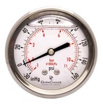 2-1/2" Oil Filled Pressure Gauge, Case, 1/4" Npt, Back Mount -30HG/160PSI. Fixed Price $16.92.
