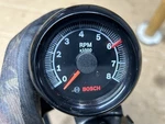 Bosch Tachometer - 12 Volt 4 6 Cylinder Black Face 8,000 Rpm W Rev Limiter. Fixed Price $149.00.