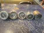Vintage Stuart Warner Gauge Lot Oil Pressure Psi Amps Fuel One Untested. Fixed Price $59.99.