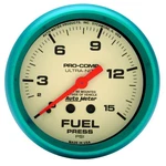 Auto Meter 4511 Gauge Fuel Pressure 2 5/8" 15PSIMECH Glow In The Dark Ultra-nite. Fixed Price $125.34.