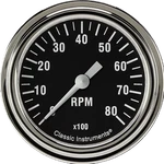 Classic Instruments HR383SLF Hot Rod 2 5/8" Tachometer 8,000 Rpm. Fixed Price $229.89.