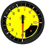 Classic Instruments AX71YBLF Yellow Autocross Series Tachometer. Fixed Price $306.95.