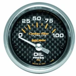 Autometer Oil Pressure Gauge Carbon Fiber 52MM 100 Psi Electronic. Fixed Price $189.72.