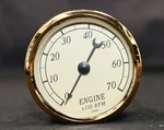 Vdo 333-800 Heritage Gold Tachometer 7000 Rpm 3/8" 85MM Bezel Nos. Fixed Price $149.50.