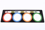 Jegs 4-GAUGE Aluminum Panel Plate W/ Graphic Decal Oil Pressure/water. Fixed Price $16.36.