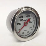 Marshall Fuel Pressure Gauge CW00100; 0-100 Psi 1-1/2 In. Liquid Filled Wht/chrm. Fixed Price $27.51.