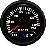 Motor Meter Racing W Pro Series 52MM 2-1/16" Turbo Boost 0-60 Psi & Pytom. Fixed Price $110.00.