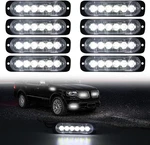 Dibms Led Emergency Strobe Lights Bar 8X White 6 Warning. Fixed Price $56.17.